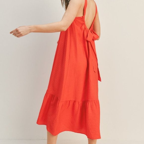 Zoe Back Tie Maxi Dress - Picture 7 of 8